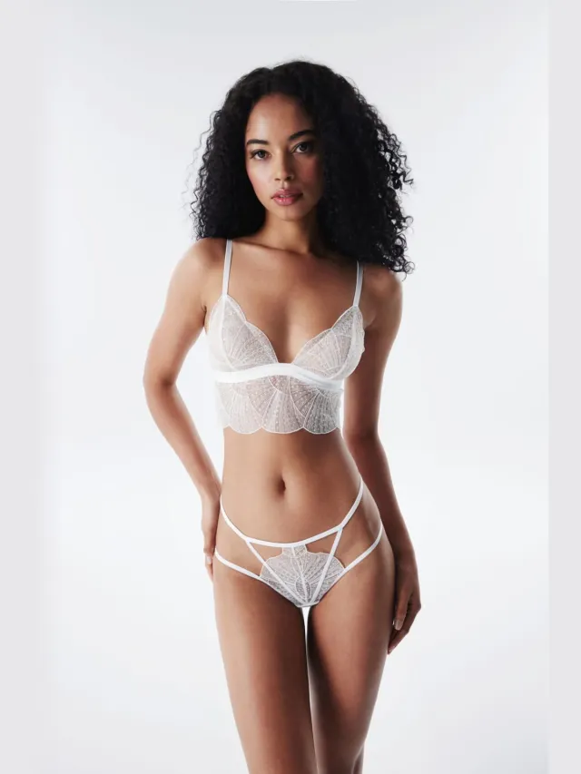 Penti Geborduurde Kant Bralette Wit