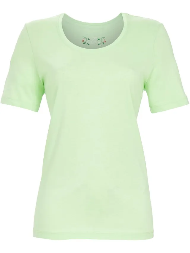 Ringella Basic groen pyjamashirt Ringella - Groen - Maat - 36