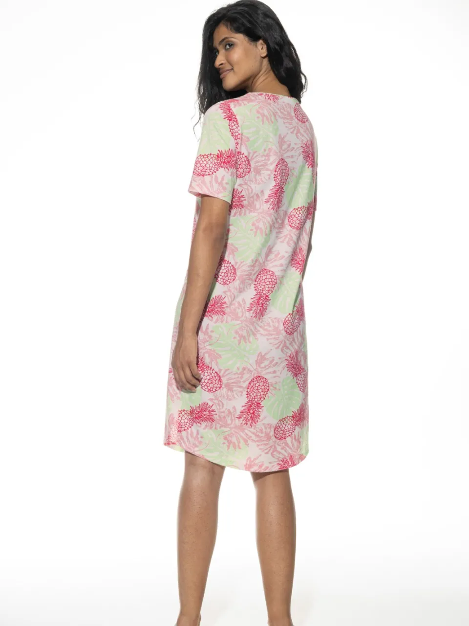 Mey Nachthemd met korte mouwen Serie Pink Pineapple Raspberry Pink, foto 2
