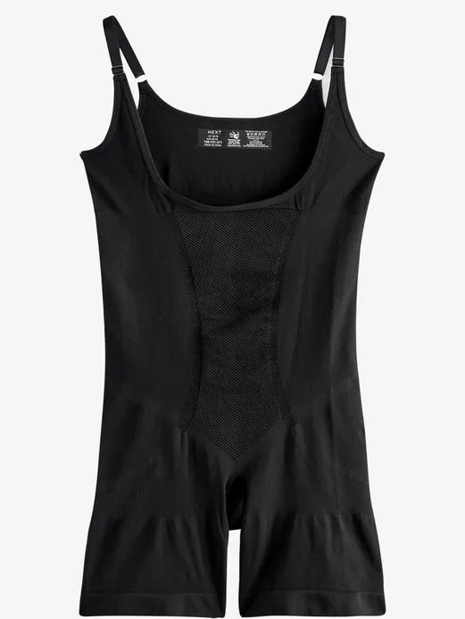Next Dames - Wear Your Own Bra - Body met sterke buikcorrectie - Zwart Black