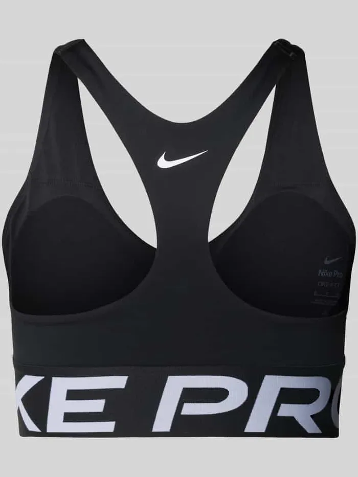 Nike Racerback-bustier met cut-out en labelprintdetails zwart, foto 2