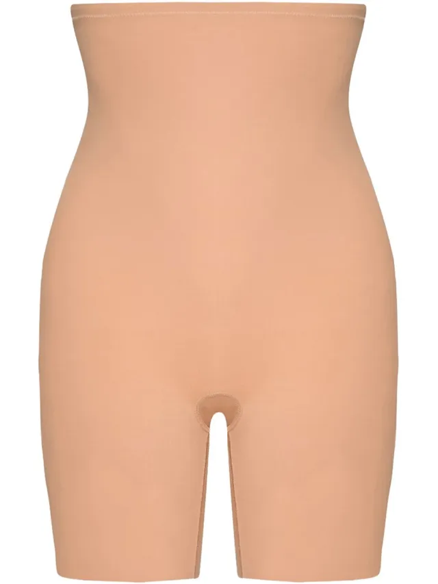 Bye Bra corrigerende shorts, shorts met hoge taille, siliconen beenbandjes, shapewear leggings, shapewear voor dames, 5 kleuren, honingkleur