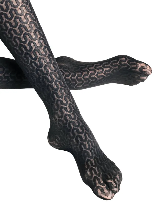 Falke Cryptogram 30 DEN dames panty - marine