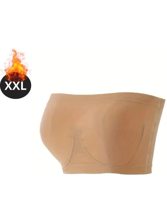 Livano BH Zonder Beugel - Zonder Bandjes - Push-up Bh's - Comfort Beha - Comfortabel - Sterk - Khaki