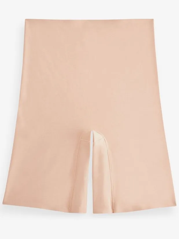 Next Dames - Vormgevend, buikcorrigerend slipje van premium katoenmix met dijbeenversteviger - Huidkleur Nude