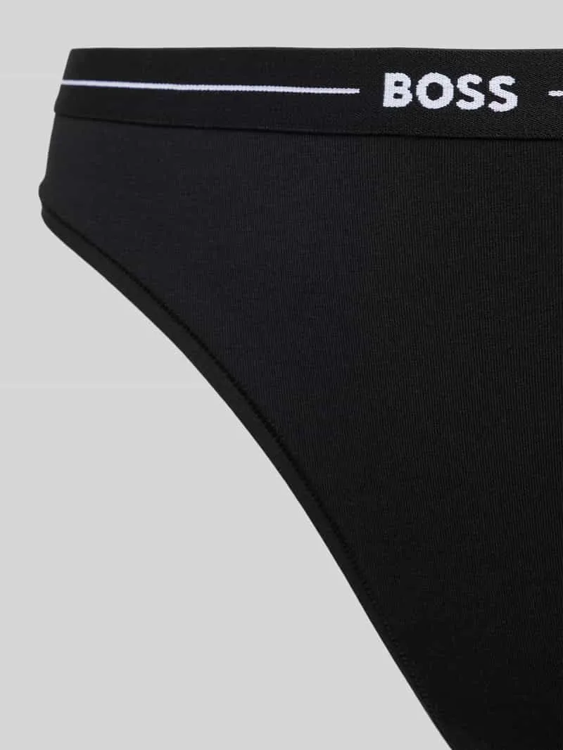 Boss Slip met elastische band met logo in een set van 3 stuks zwart, foto 3