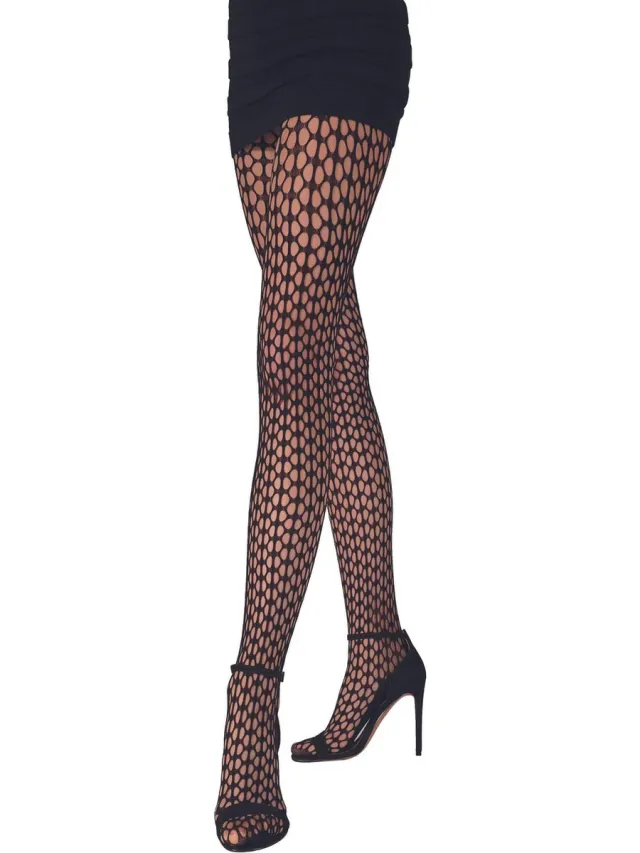 Pretty Polly Panty - Fashion - Geo Net - One Size - 36/42 - Zwart