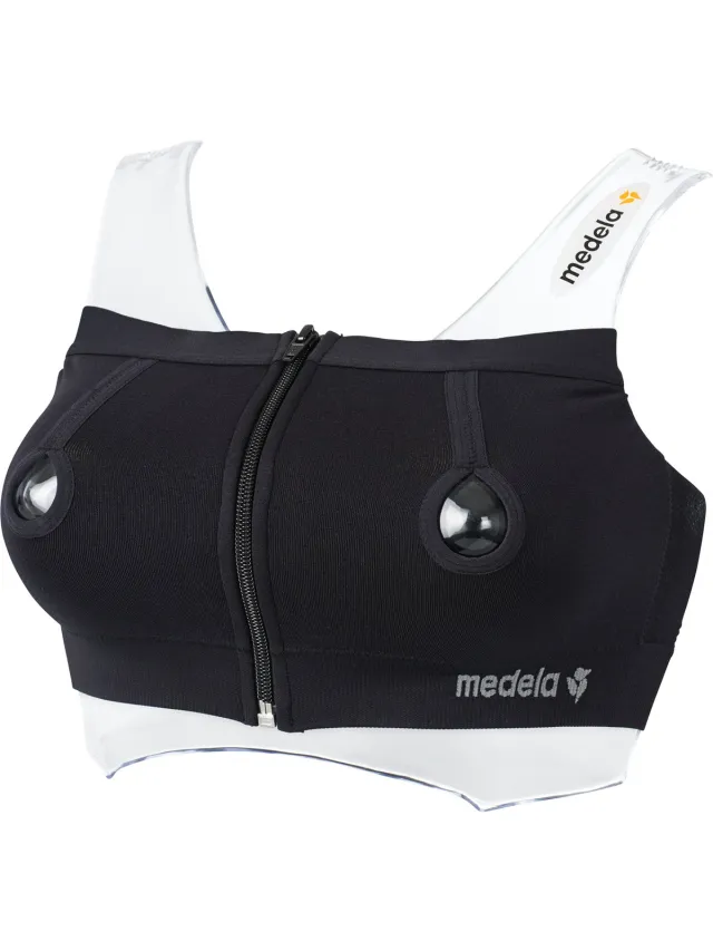Medela Kolfbh handsfree kolven - Medela Easy Expression Bustier Kolf bh - Zwart
