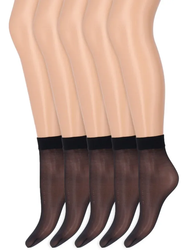 Zijdeglans Pantysokjes | 15 Denier | Merk: Marianne | Maat: One Size | Kleur: Blauw | 5 Paar