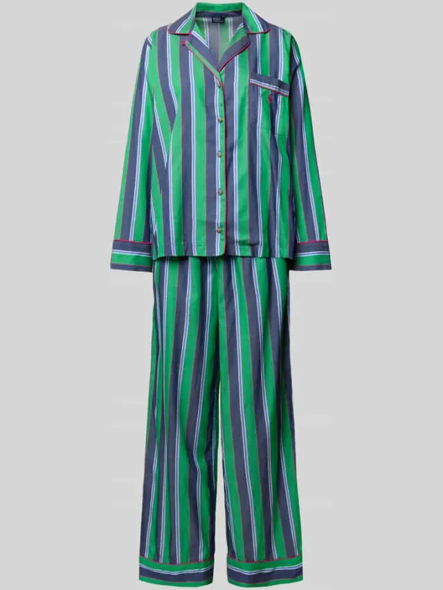 Polo Ralph Lauren Pyjama met labelstitching Groen