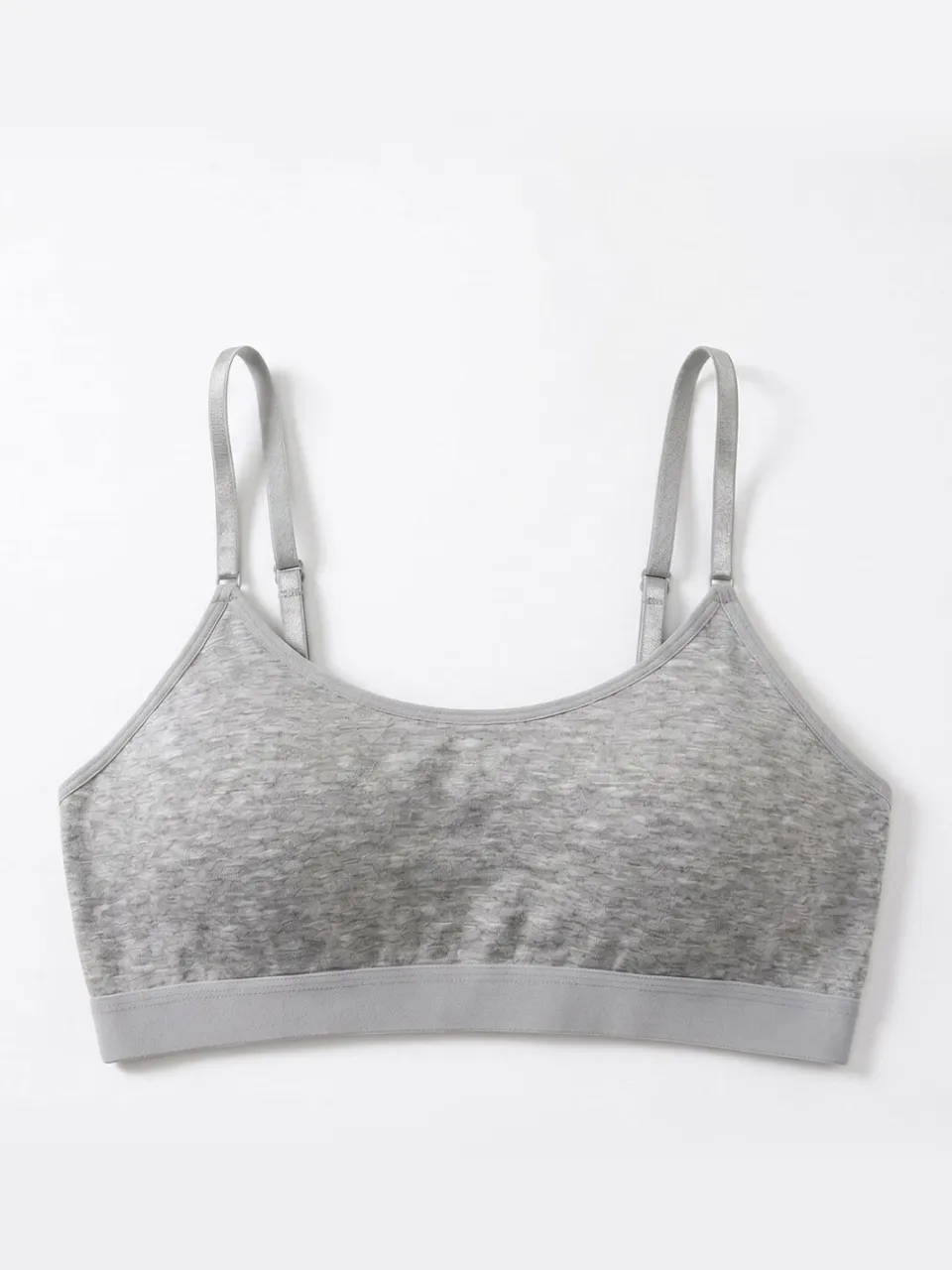 OTS Katoenen bralette lichtgrijs, foto 2