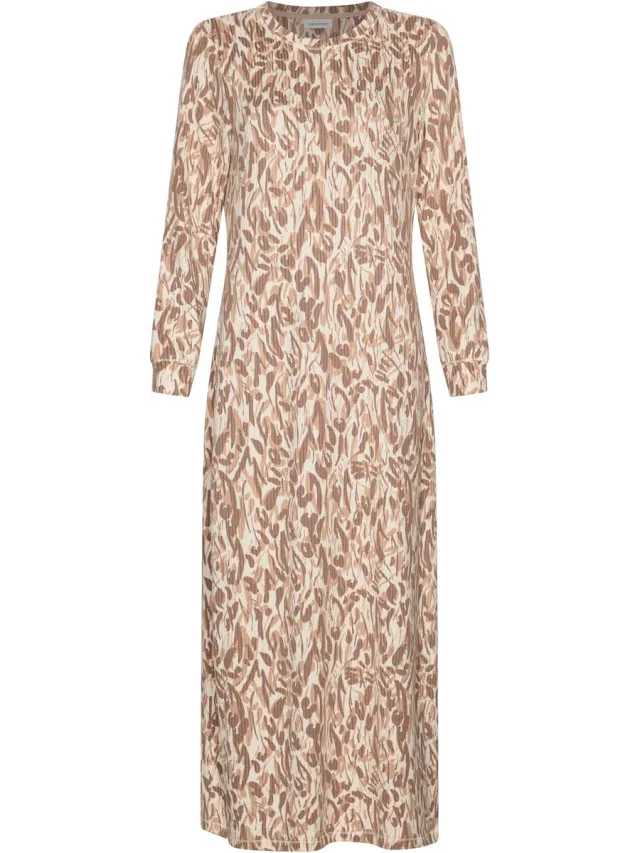 Pastunette Nachthemd Lang - Mirage - Fleece - Bruin/Beige