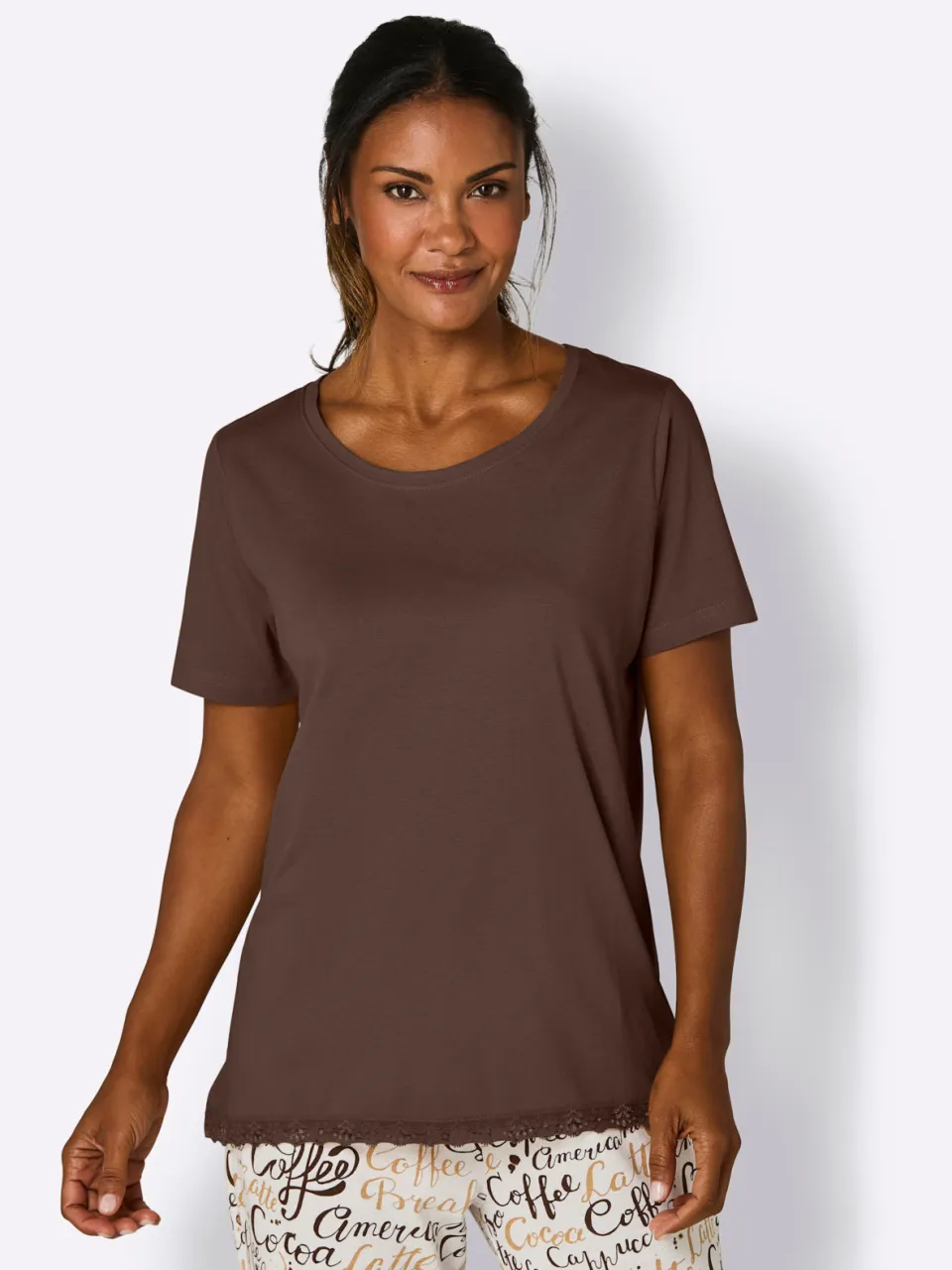 Pyjama-Shirt chocolade