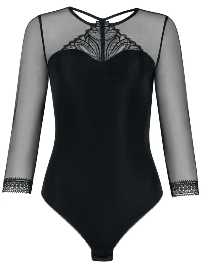 Lisca Body's Lisca Beugel Braziliaans lijfje met driekwart mouwen ADVENTURE Zwart