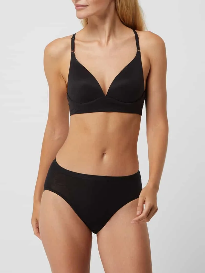 Schiesser Slip met stretch zwart, foto 3