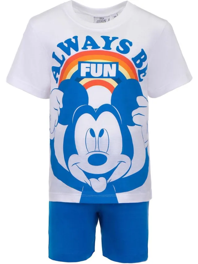 Disney Mickey Mouse - Shortama - Wit - 4 jaar - 104cm