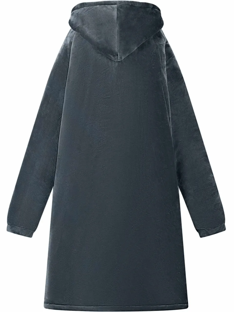 vidaXL Deken hoodie Marineblauw M Fleece en Flanel, foto 4