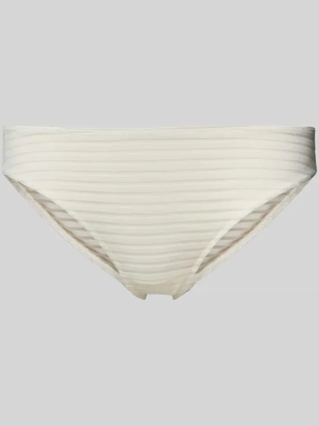 Marc O'Polo Slip met semi-transparant streepmotief Offwhite