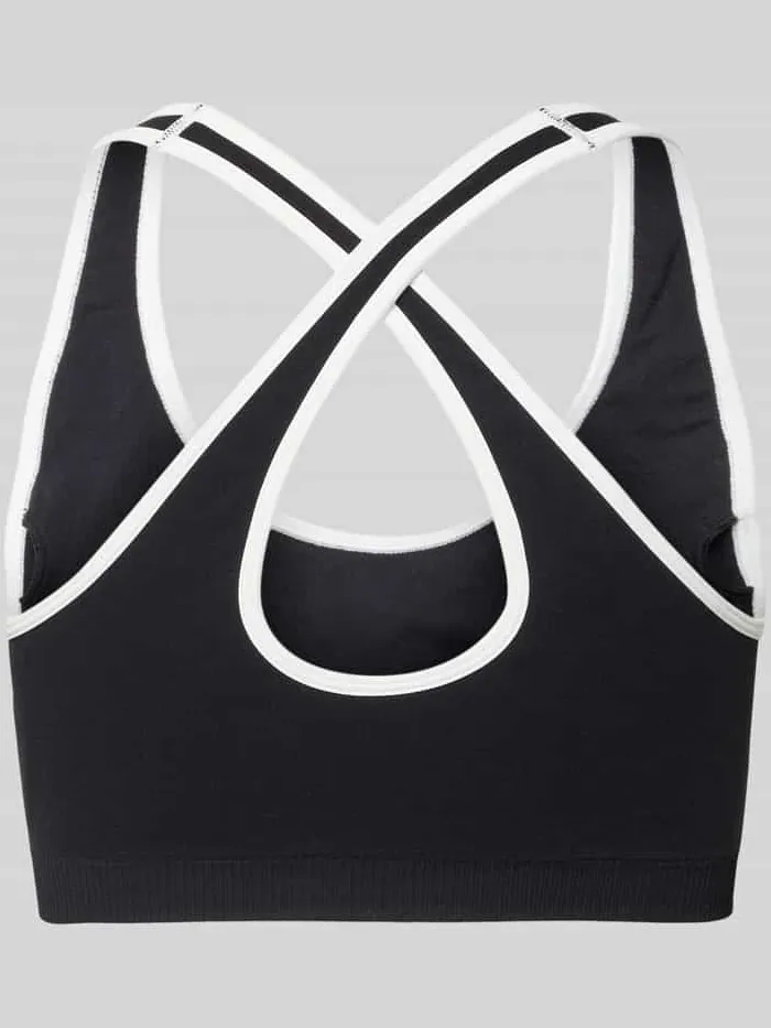 P.E Nation Sport-bh met logoprint model 'ADAPTION SEAMLESS' zwart, foto 2