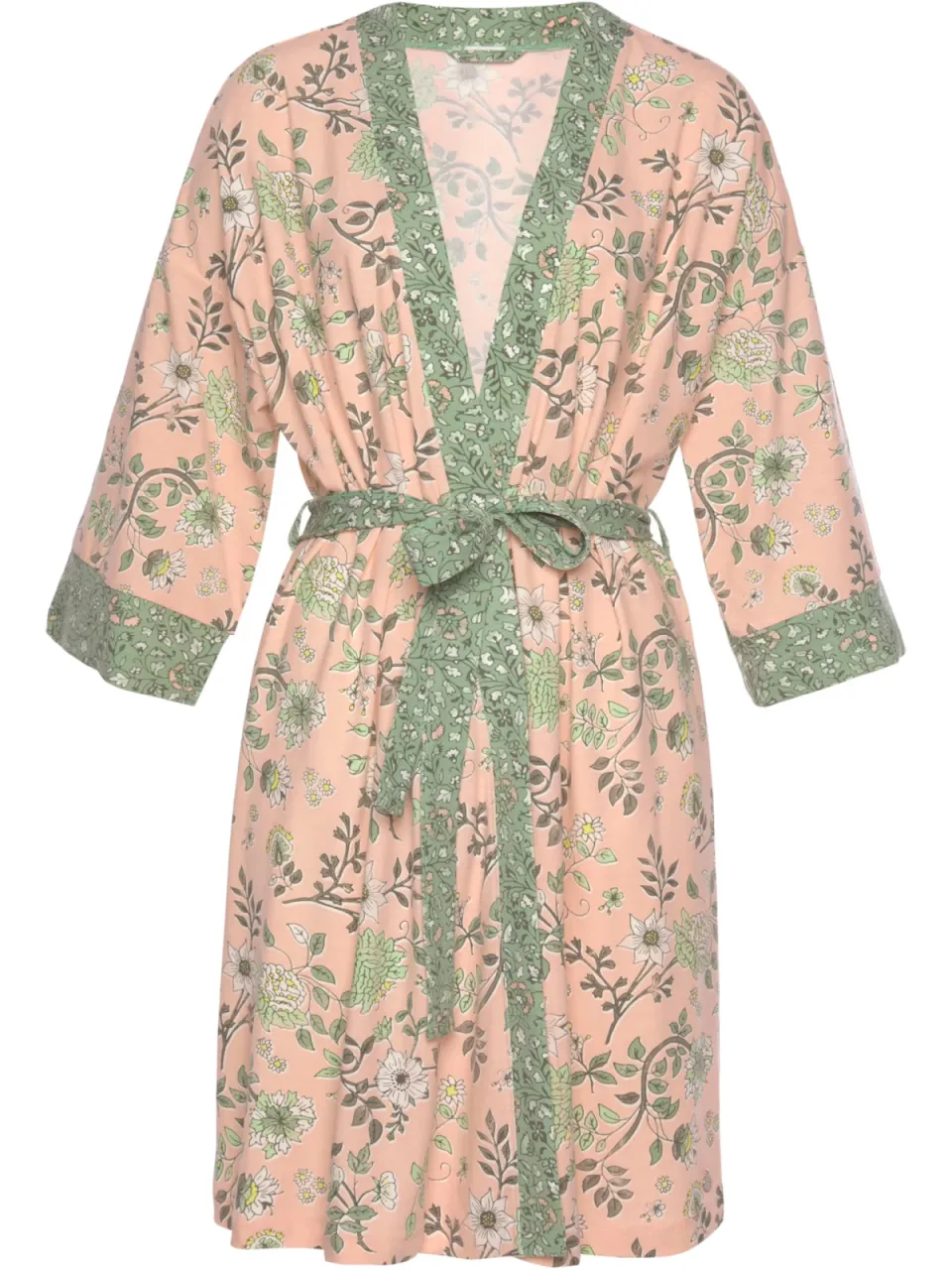 kimono roze roze/rietgroen