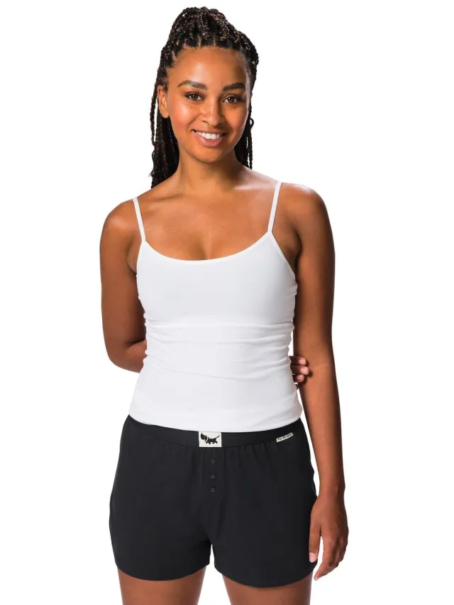 HEMA Takkie dames pyjamashort katoen jersey zwart (zwart)