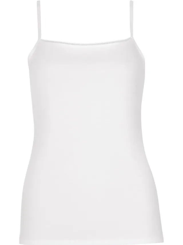 Lisca Emma tanktop met dunne bandjes wit