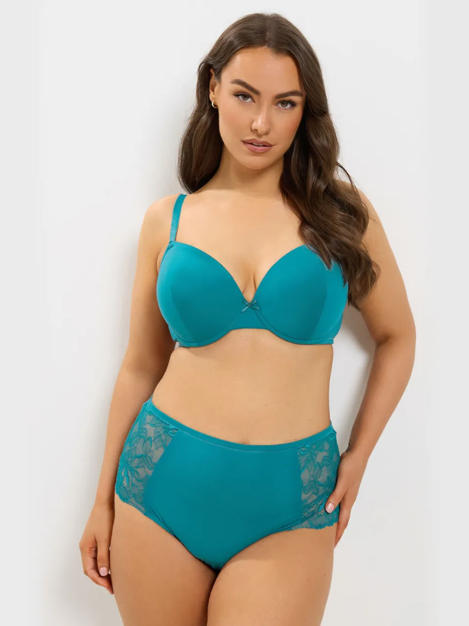 Yours Blauwgroene Tshirtbh Met Beugel Green