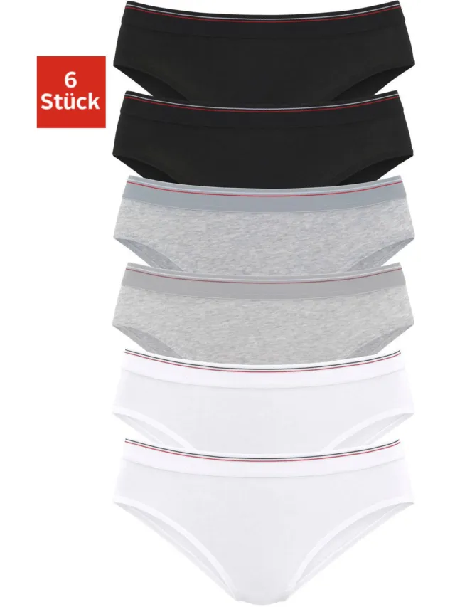 bikinislip zwart grijs wit, foto 2