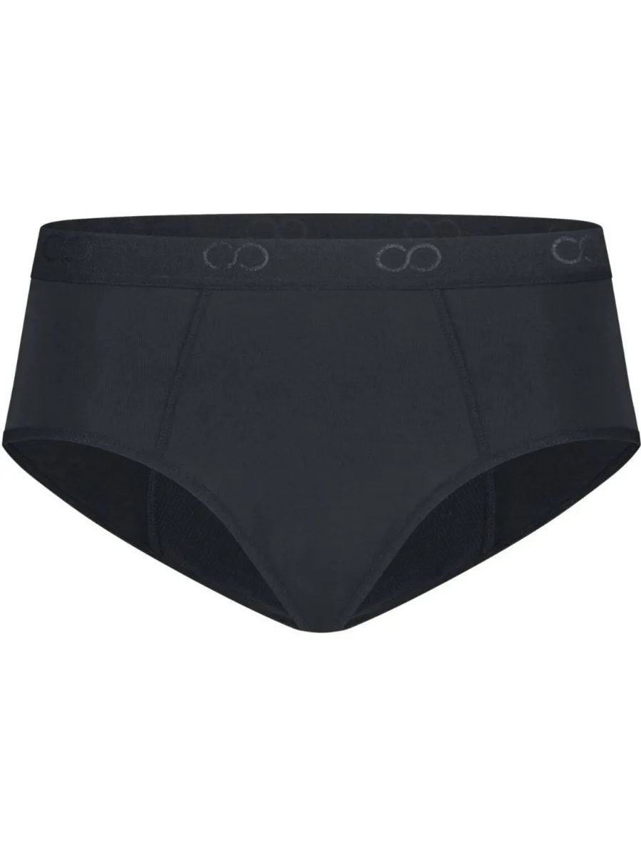 Moodies Undies medium absorberende hipster menstruatieslip zwart, foto 2