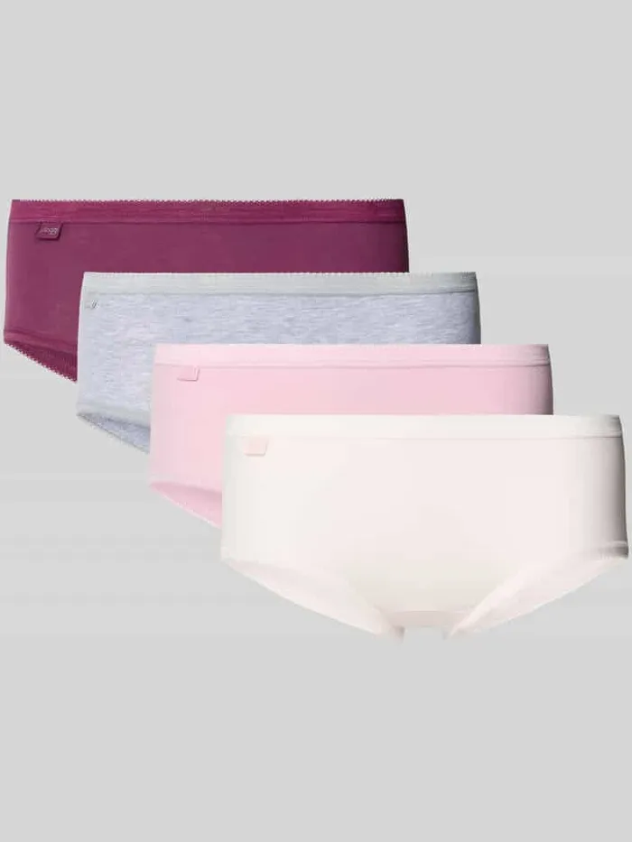 Sloggi Slip met elastische band model 'BASIC' in set van 4 Paars