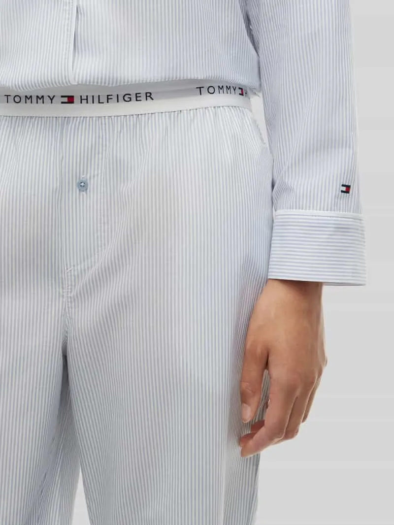 Tommy Hilfiger comfort fit pyjama van puur katoen lichtblauw, foto 5