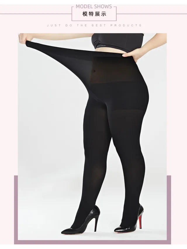 Floraweg Manzi Dames panty's, plus size ondersteuning 2 paren maat, De elasticiteit is erg goed en past bij de meeste grote vrouwen,200D,extra Mat. warme voor winter -product Zwaart