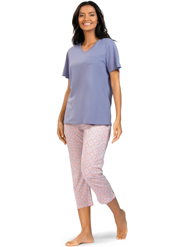 Comtessa Dames Pyjama 'Moroccan 'Nights' Lavendel