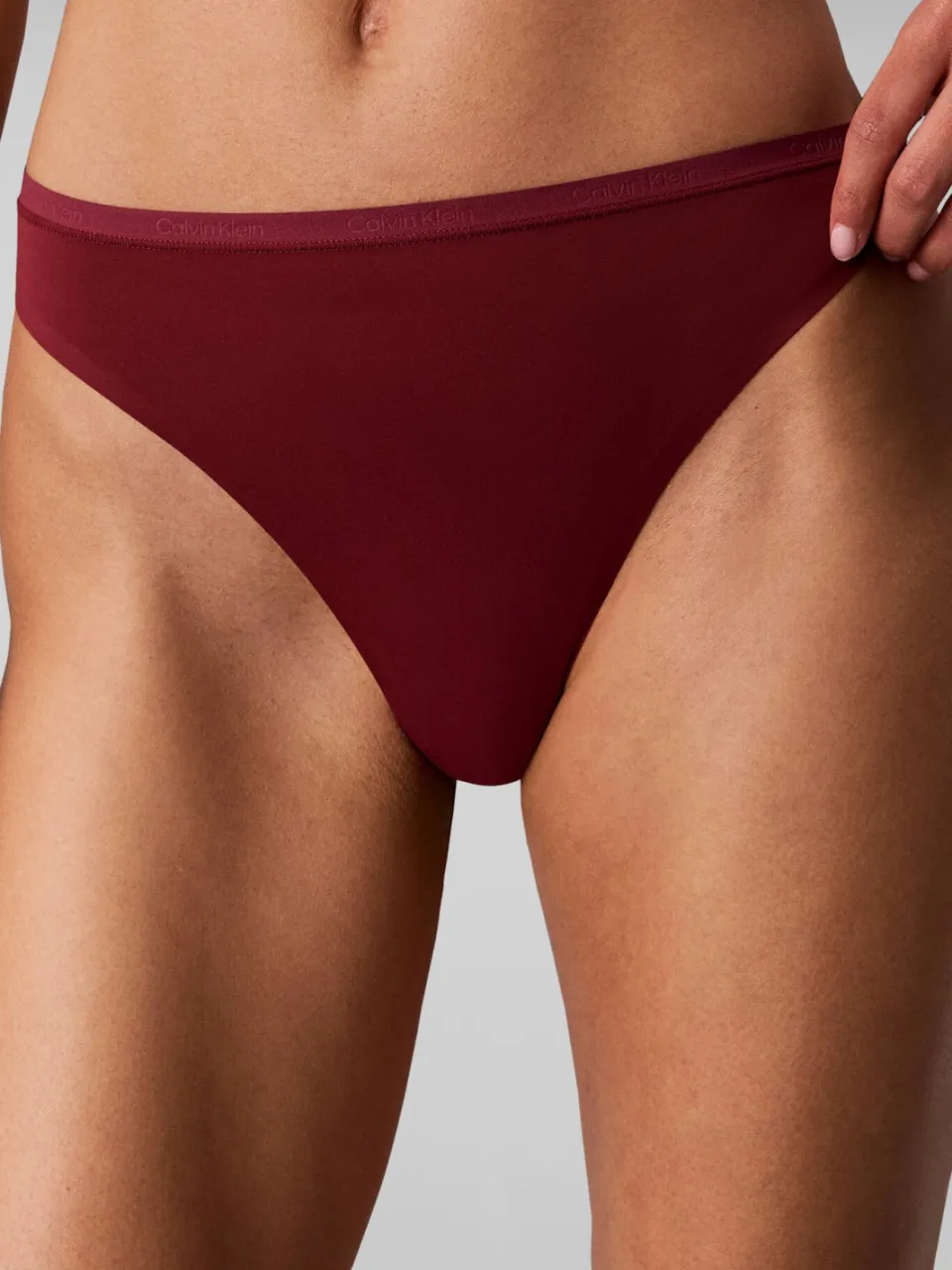 Calvin Klein string - donkerrood, foto 6