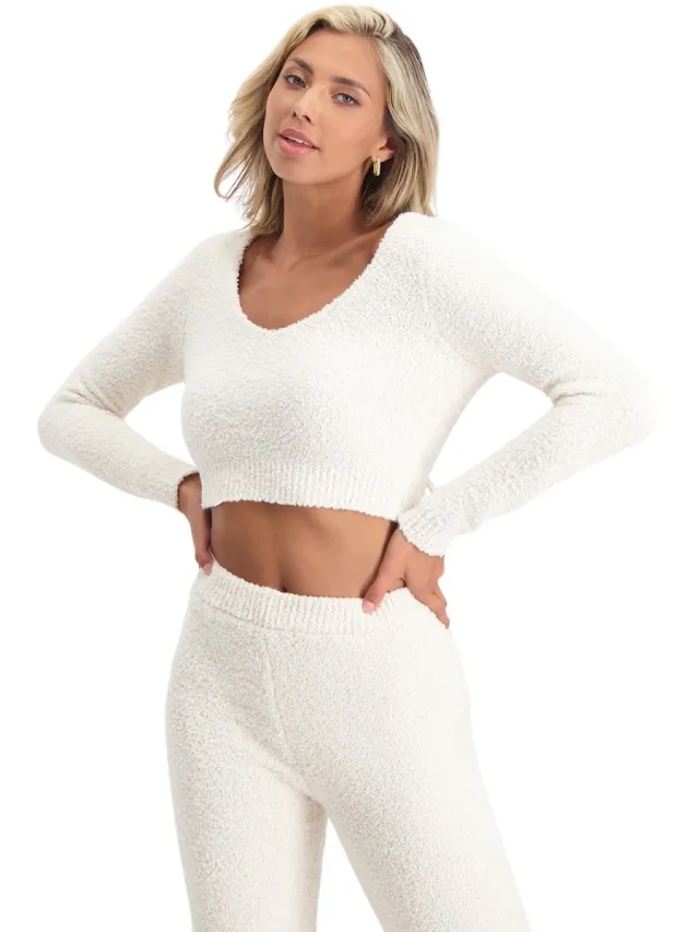 Damesbeha Steve Madden Boucle V-neck wit