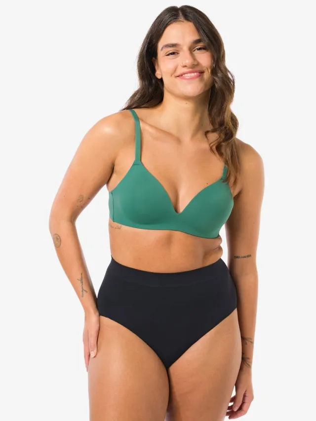 HEMA Dames tailleslip naadloos micro zwart