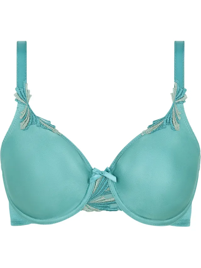 Chantelle Hedona Beugel BH - Blauw - Stevige kanten bh met goede ondersteuning Hedona Beugel BH - Blauw - Stevige kanten bh met goede ondersteuning - 80B