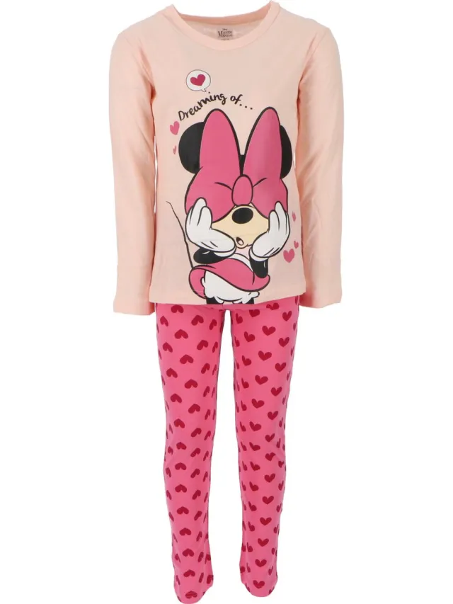 Minnie Mouse Pyjama - Katoen - Roze - Blauw - Kind
