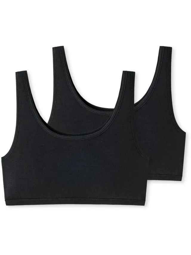 Uncover by Schiesser 2 PACK Bustier - Dames Beha - zwart