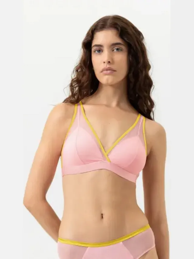 Mey Poetry Almost Sheer Triangel BH Pink Nectar Roze
