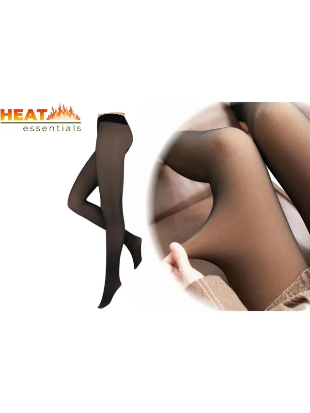 Heat Essentials Fleece Panty - Zwart Nude - Thermo Panty Huidskleur - Dikke Kwaliteit - Anti ladder - Fleece Legging Dames