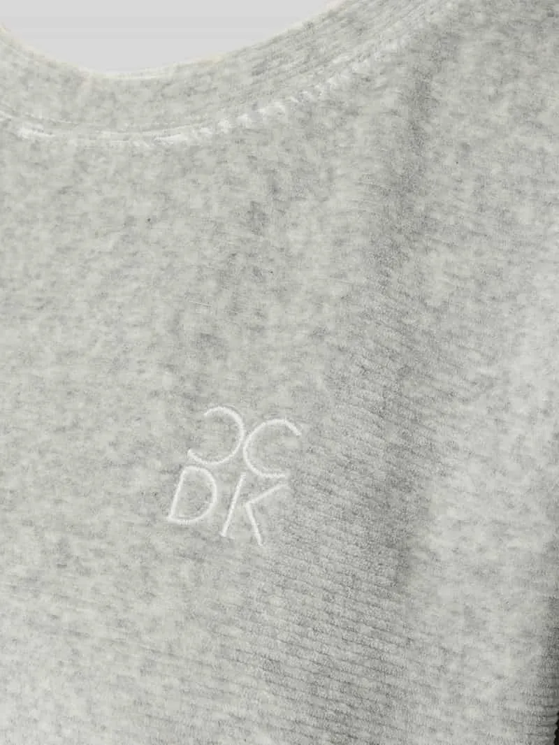 CCDK Copenhagen Pyjamabovendeel met ronde hals, model 'Svea' lichtgrijs, foto 3