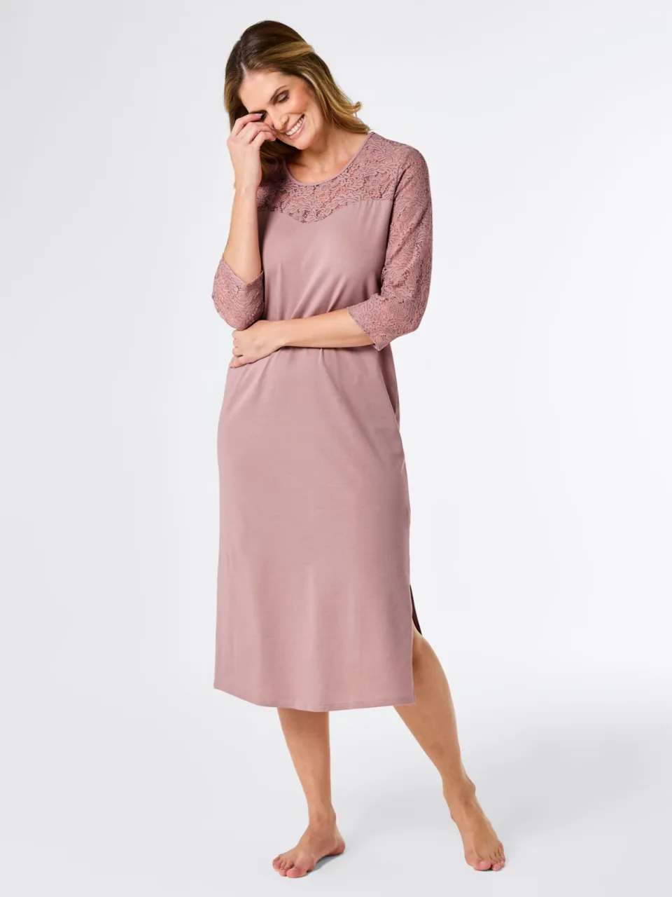 nachthemd mauve