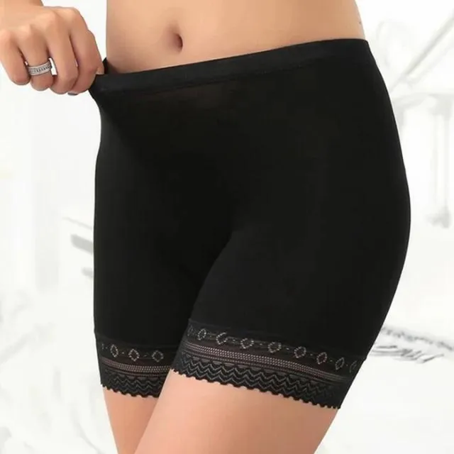 LOUZIR Dames korte broek- Dames Short lange pijp - zwart