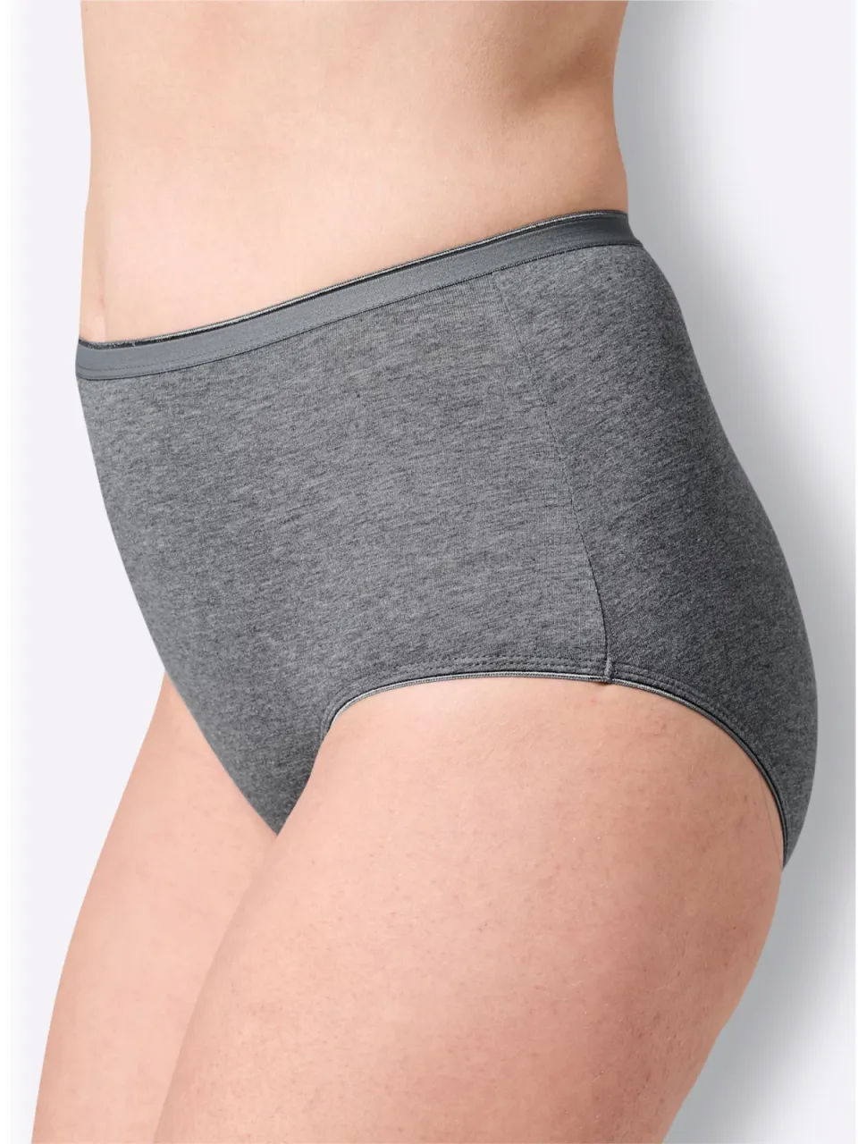 tailleslip grijs en antraciet gemêleerd 2x grijs gemêleerd + 2x antraciet gemêleerd