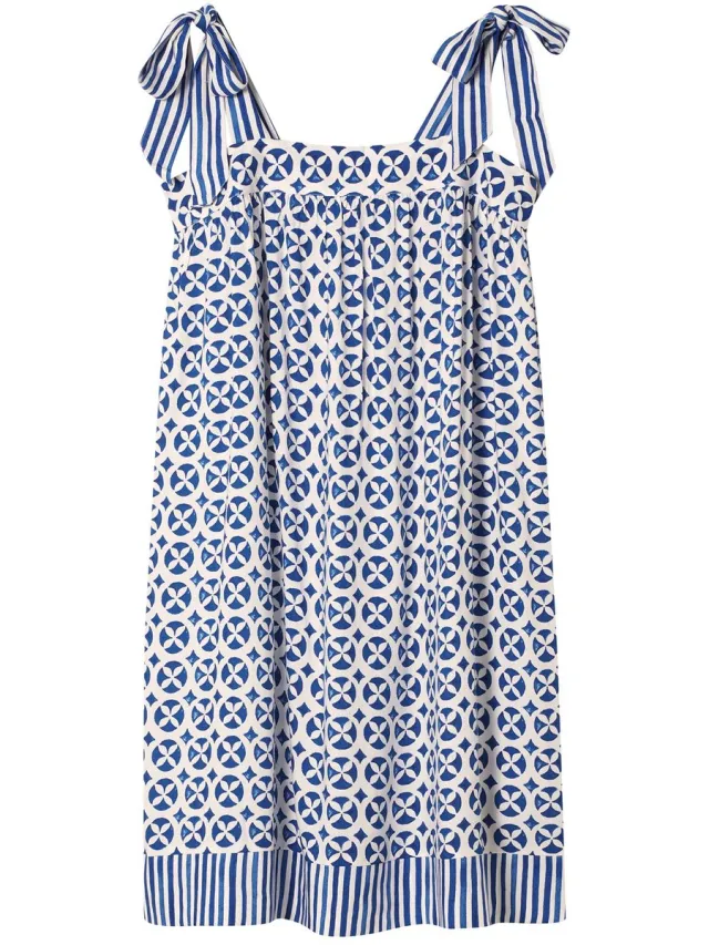 ESOTIQ Rekha - Nachtjurk - Donkerblauw - Viscose