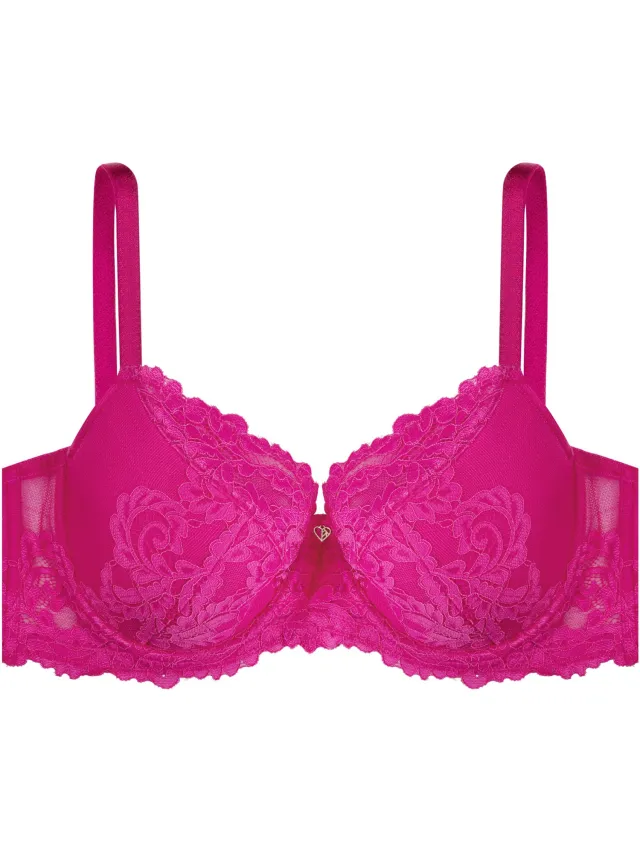 ESOTIQ Lynn - Halfvoorgevormde beha - Grote maten - Fuchsia