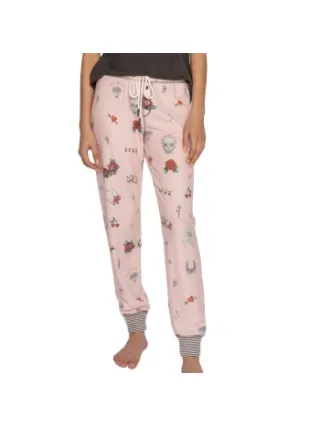 PJ Salvage Livin On The Edge Pants Roze,Versch.kleure/Patroon