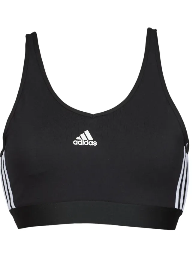 Adidas Sport BH adidas 3 Stripes CROP Zwart