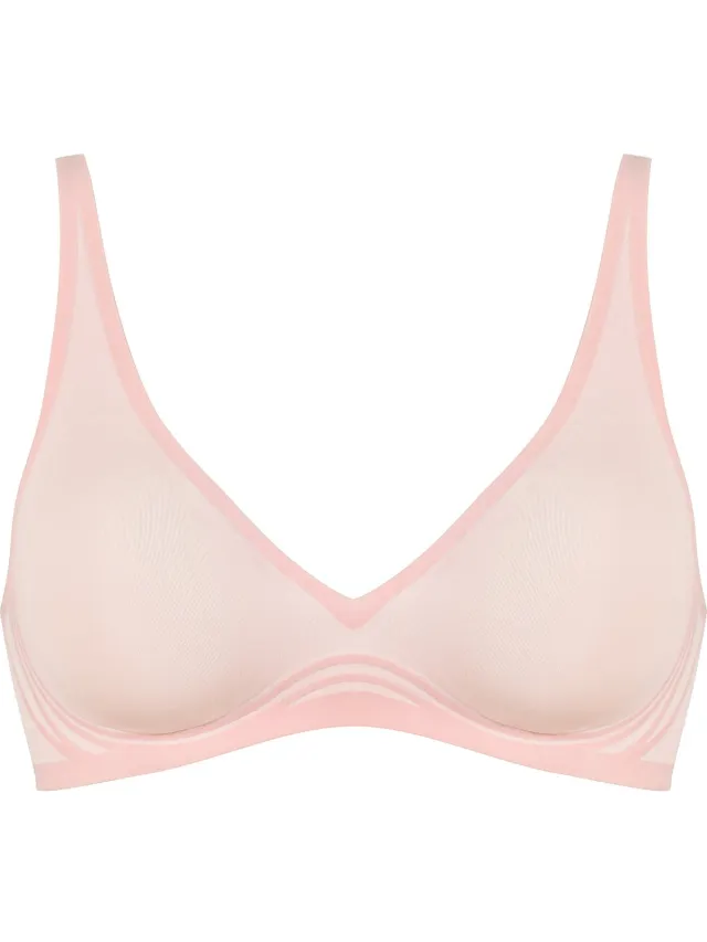 Beha - Bralette - uitneembare cups - roze / blush - Naturana - kruisband